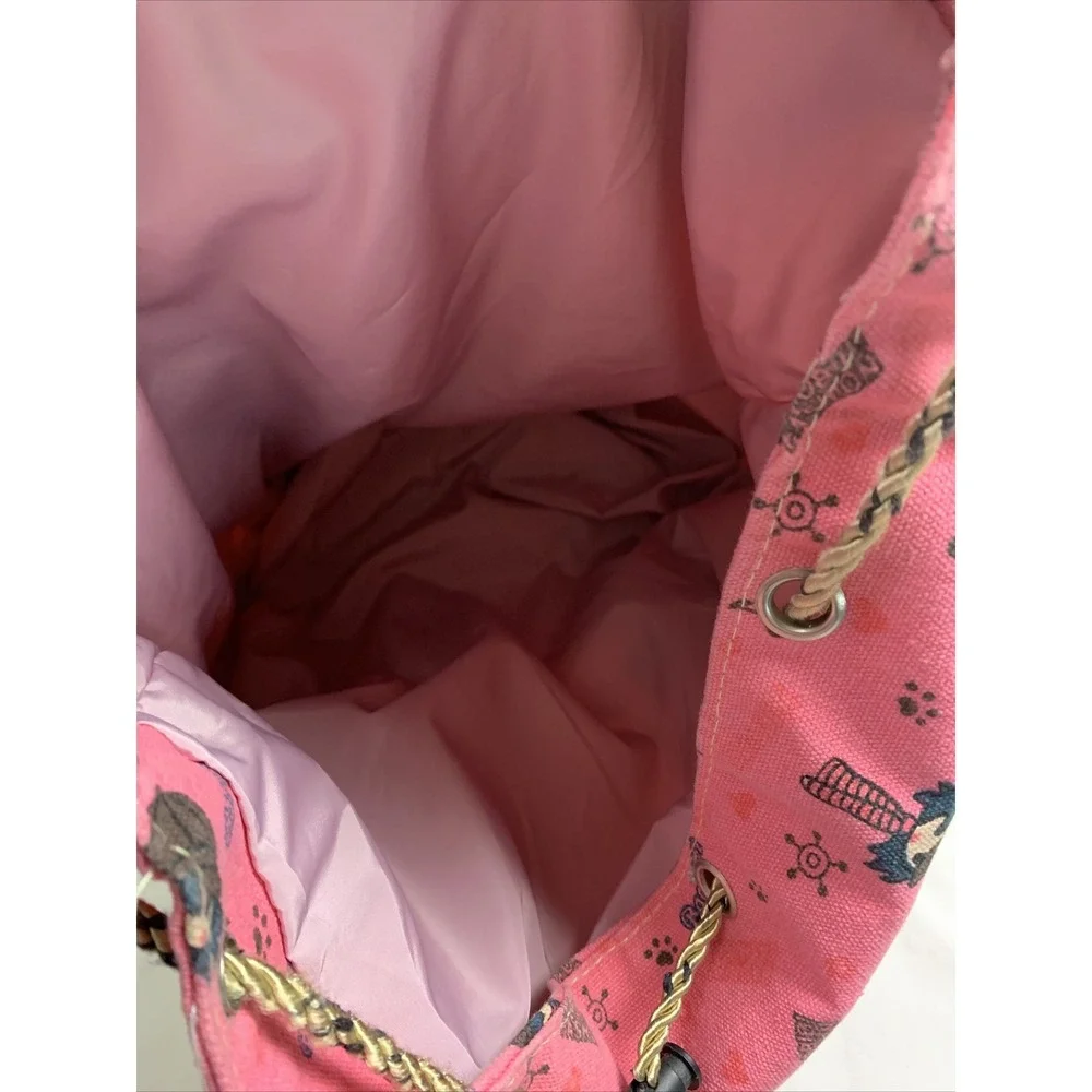 BAO BIBI Fashion Casual Backpack Bag Cotton Cloth Bunny Rabbit‎ Fun School Pack